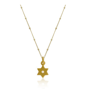 Star of David with Diamond Center