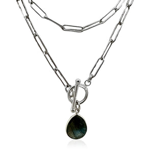 Labradorite Toggle Necklace