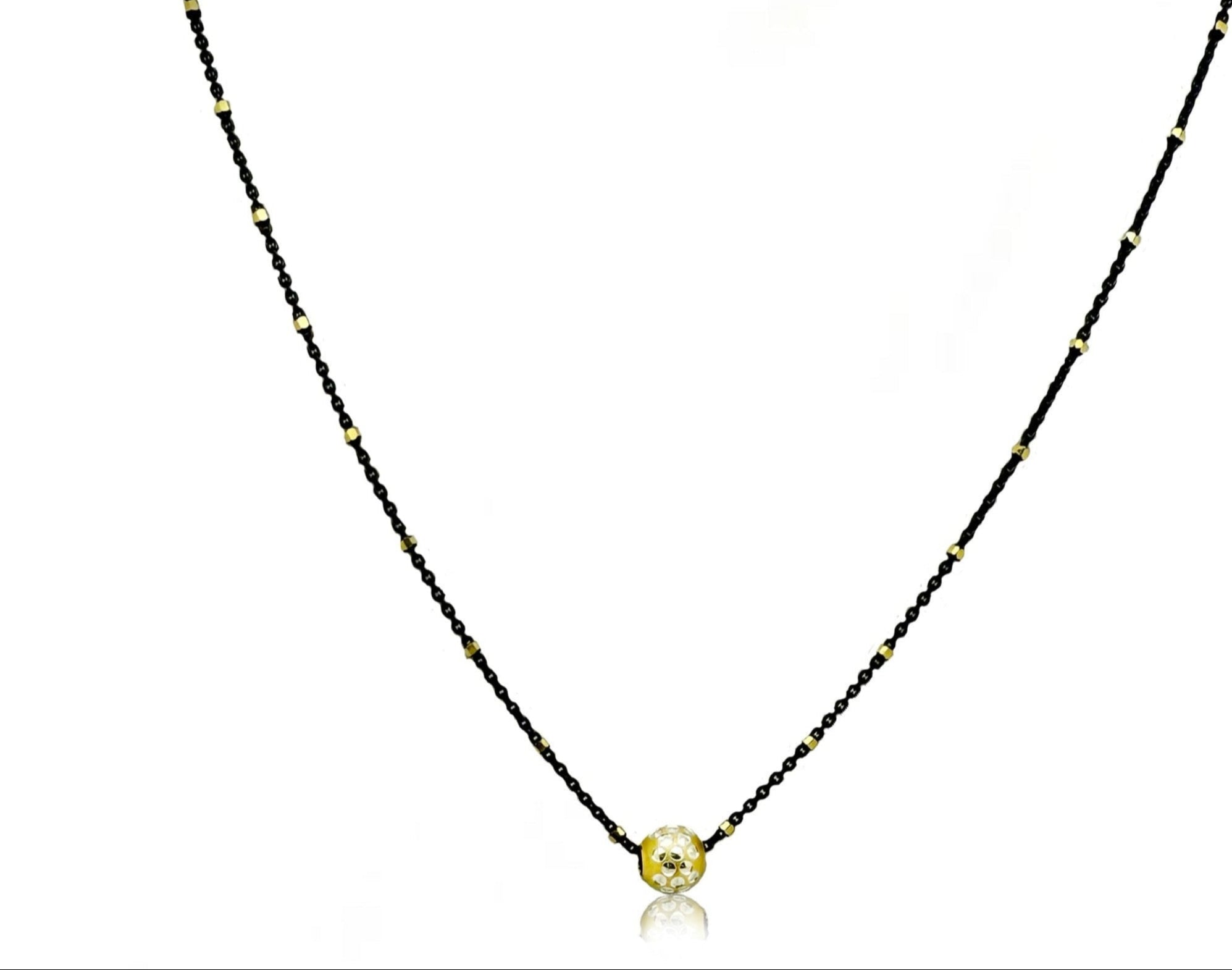 Sun Shining in a Dark Sky Mixed Metal Sunray Pendent