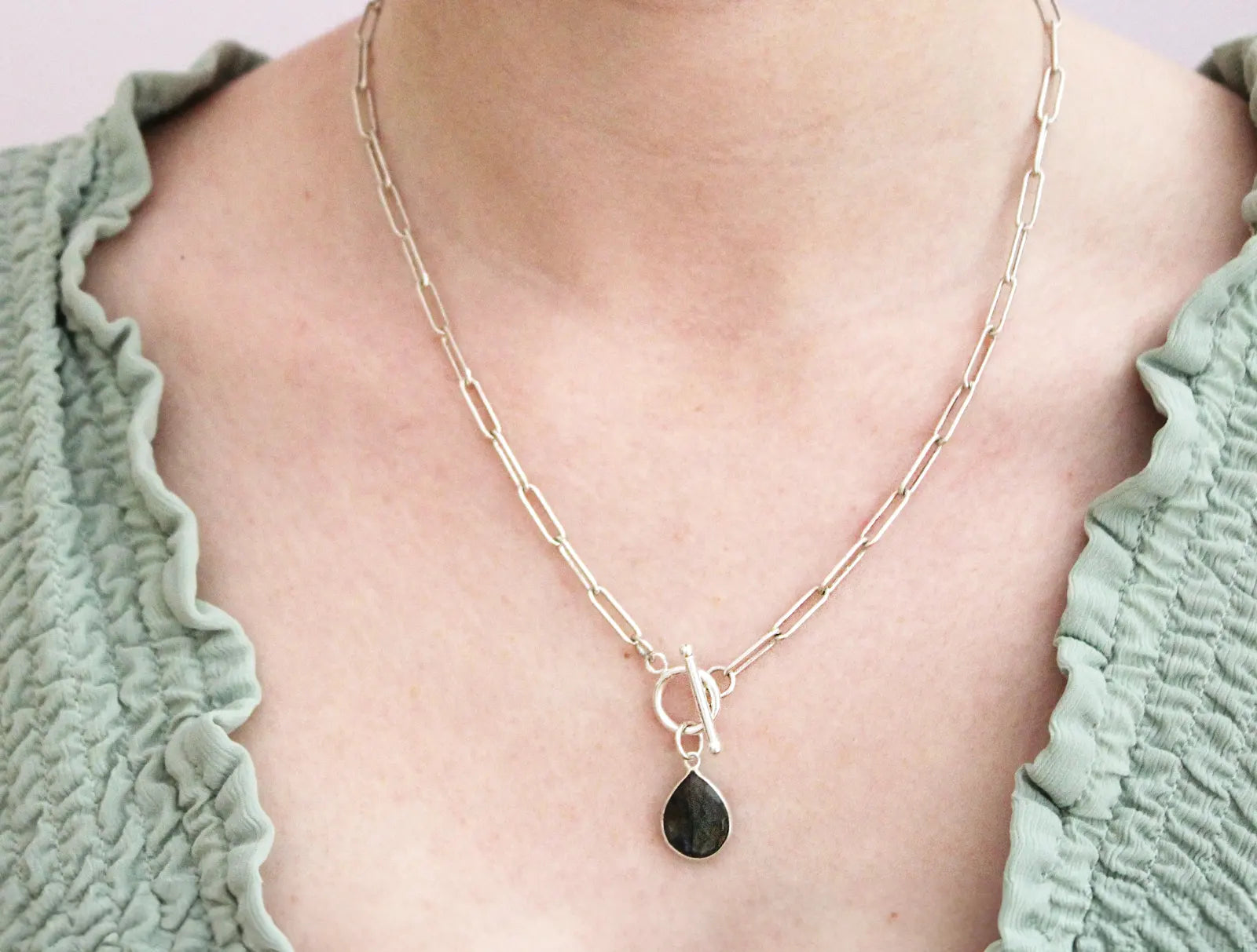 Labradorite Toggle Necklace