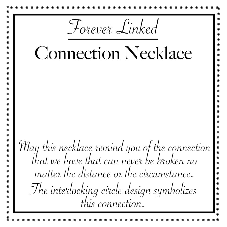 5 Circle Connection Necklace- Mixed Metals