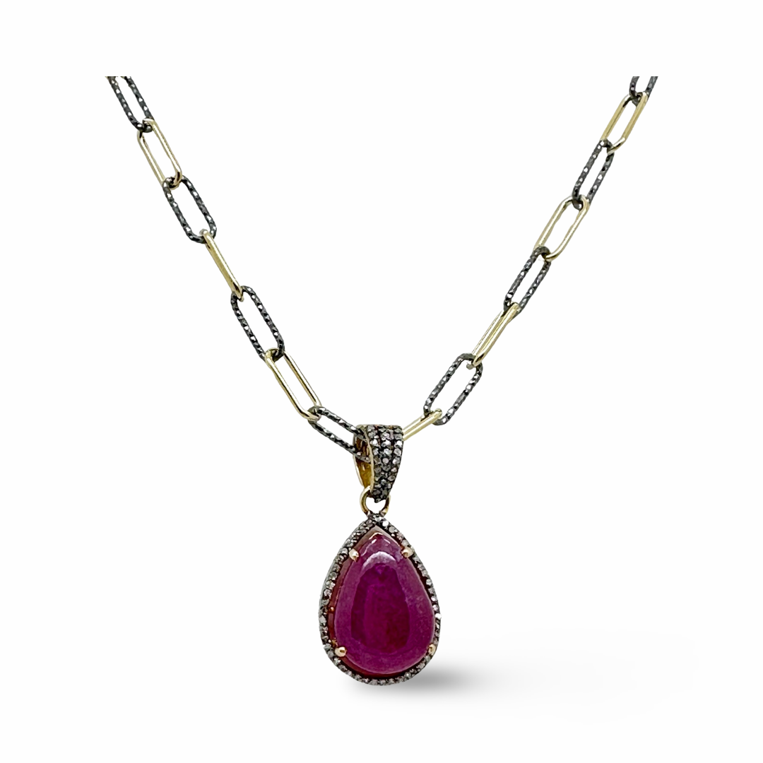 Ruby and Diamond Pendent