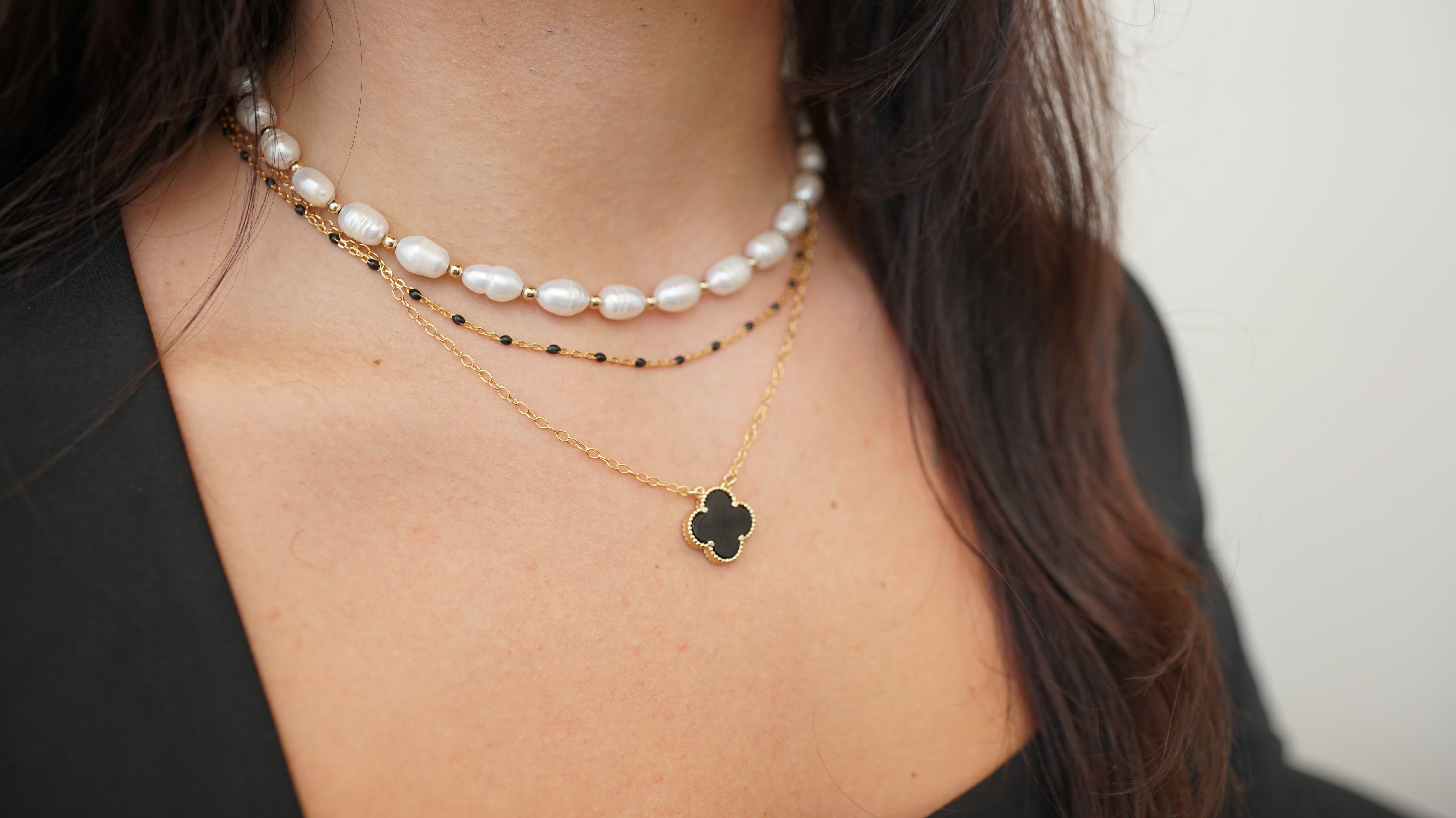 Enamel Clover Necklace