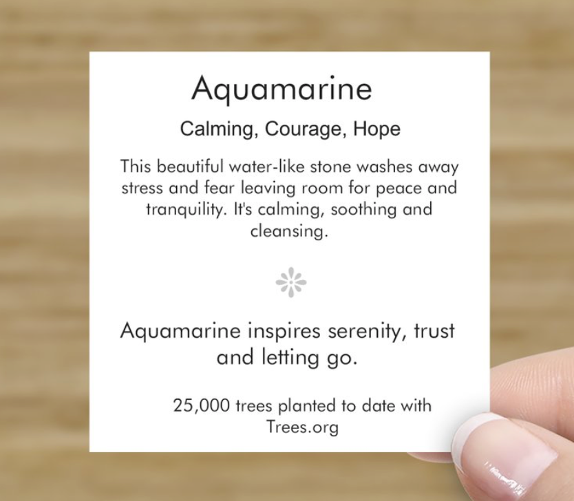 Aquamarine Bezel Necklace