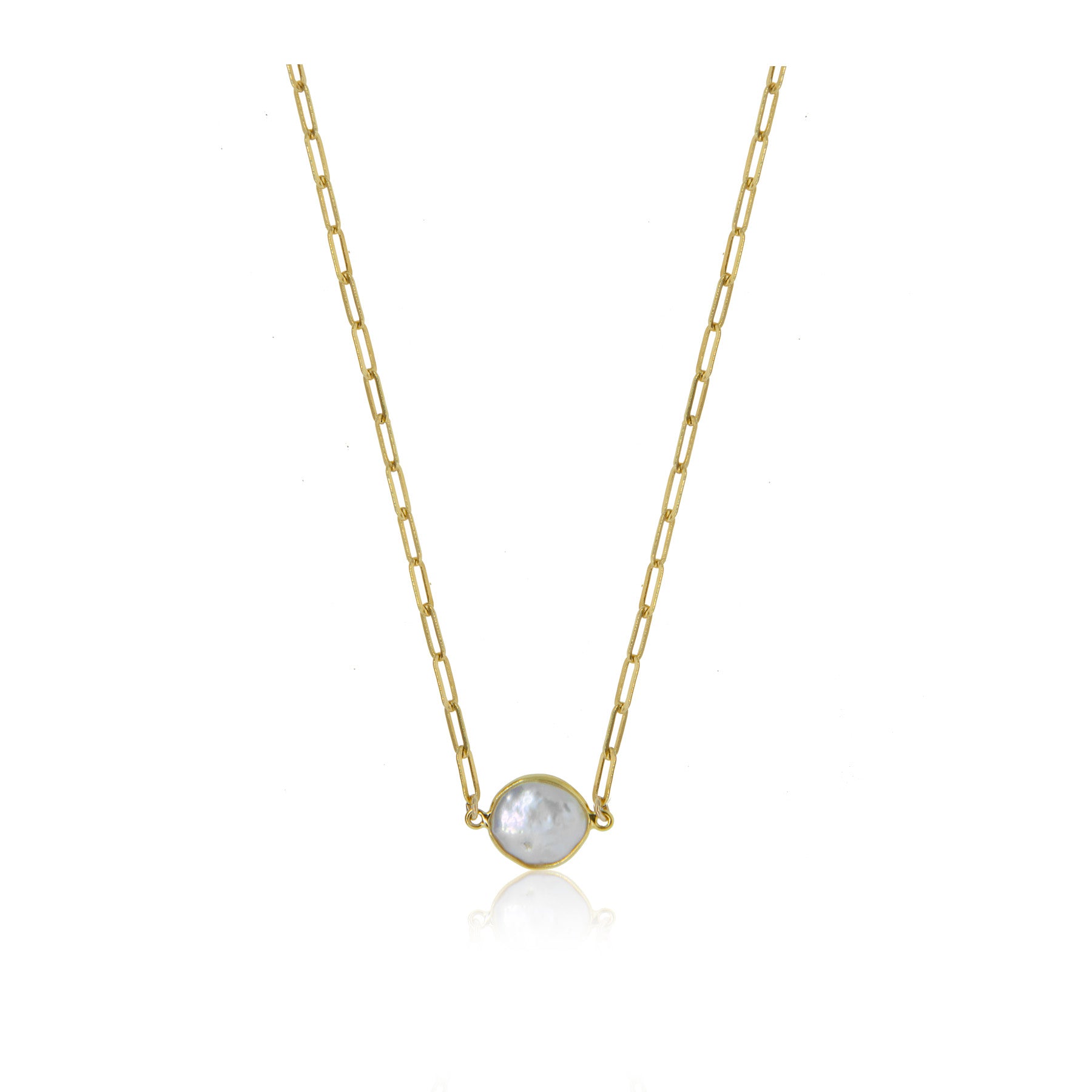 Serenity Pearl Choker- Gold