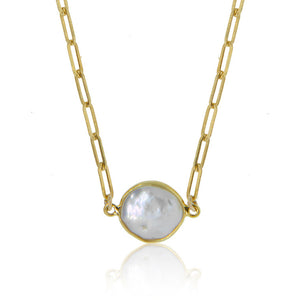 Serenity Pearl Choker- Gold