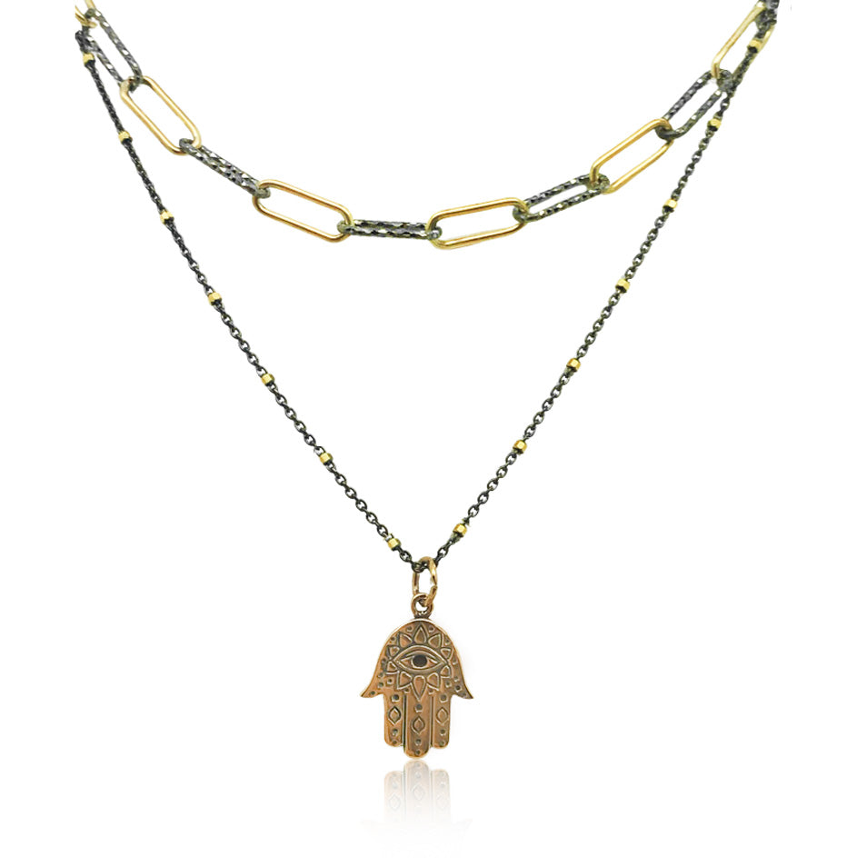 Mixed Metal Paperclip Chain