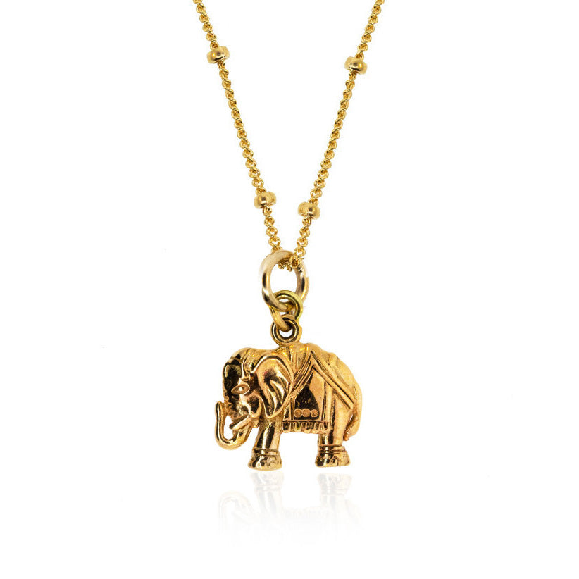 Shop For A Cause  Elephant Necklace - Bronze