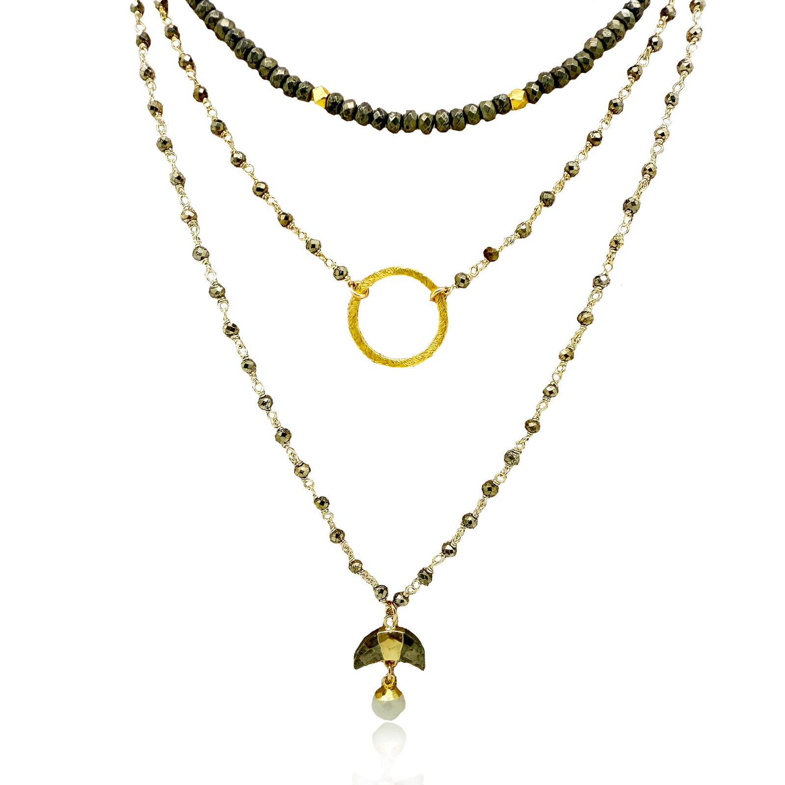 Pyrite Orbit and Pyrite Moon Layering Stack