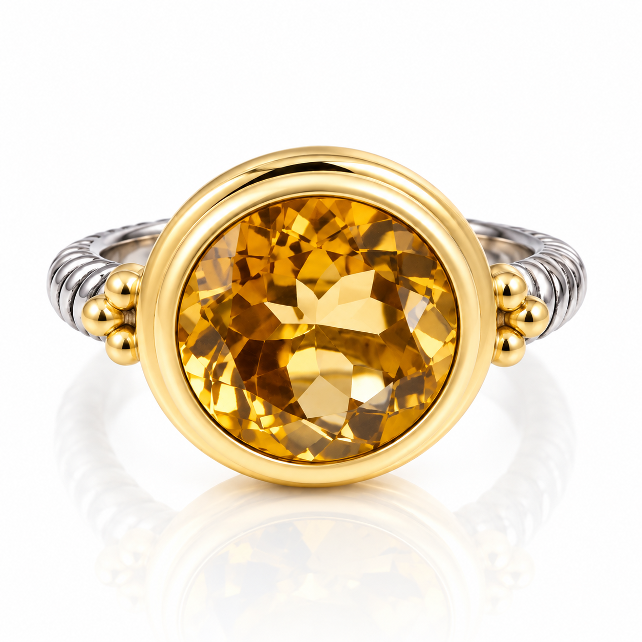 Citrine Statement Ring
