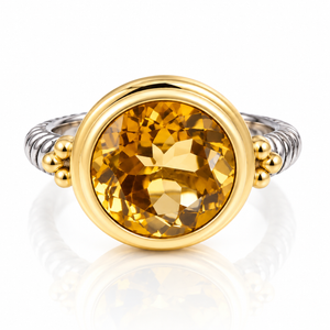 Citrine Statement Ring