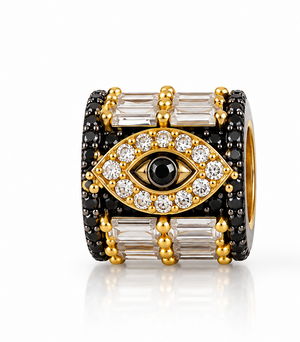Protective Eye Lab-Grown Diamond Baguette Wheel Necklace
