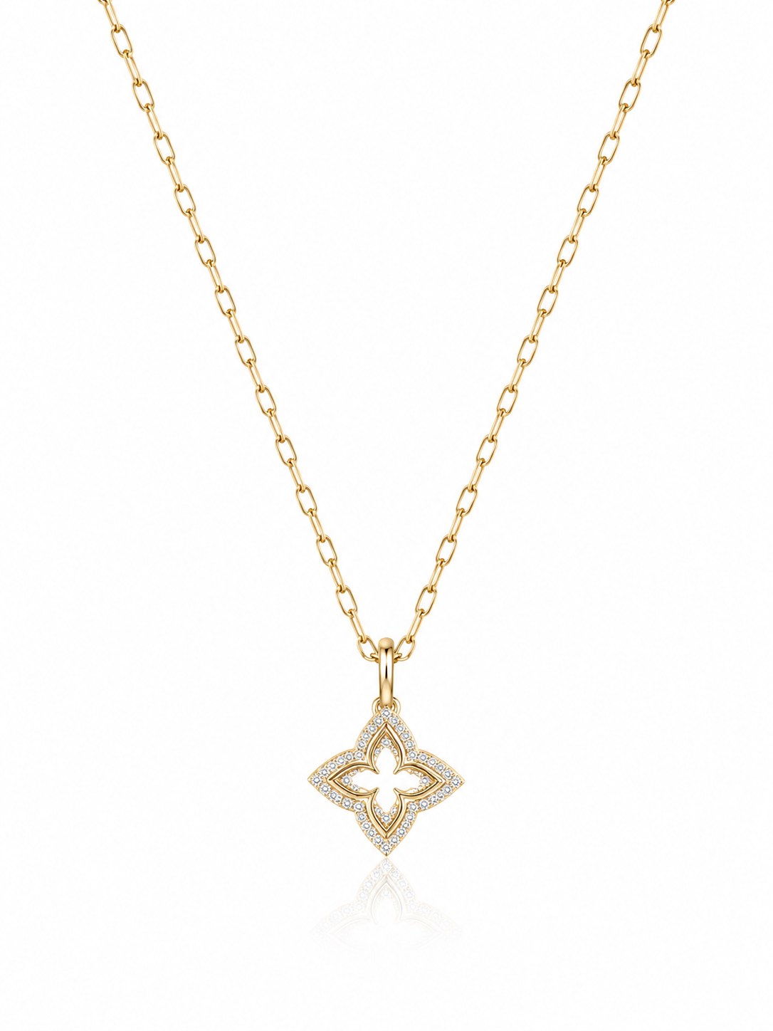 Diamond Clover Charm
