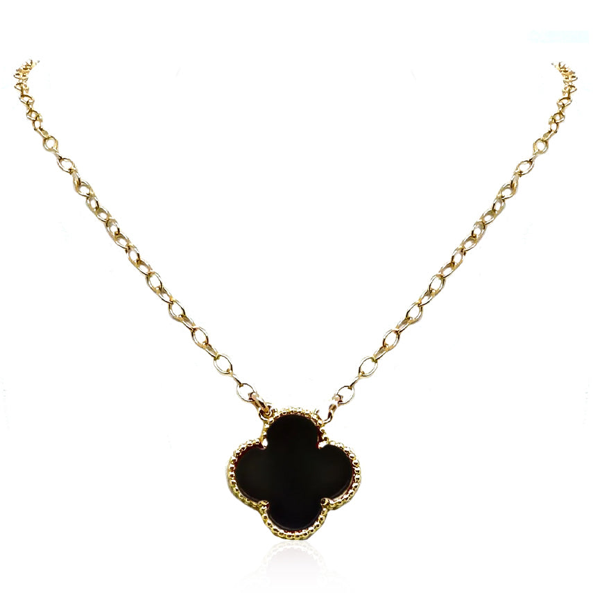 Enamel Clover Necklace