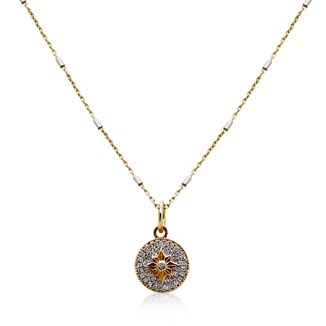 North Star- 14K Gold and Diamond