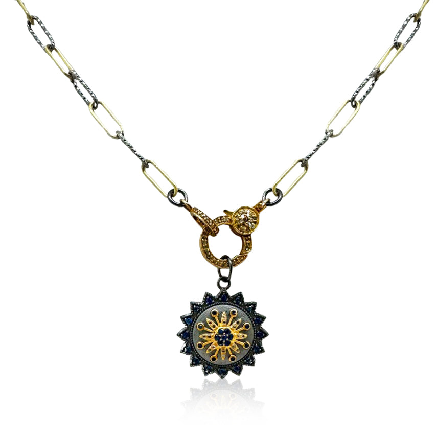 Midnight Sun Mandala Necklace