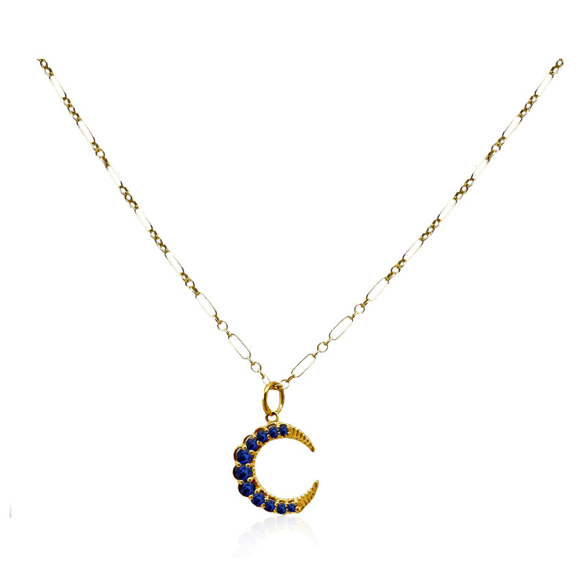 Blue Moon Sapphire Necklace