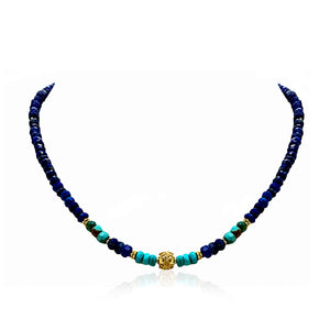 On The Path To Seeing With Heart- Lapis Charm Pendant