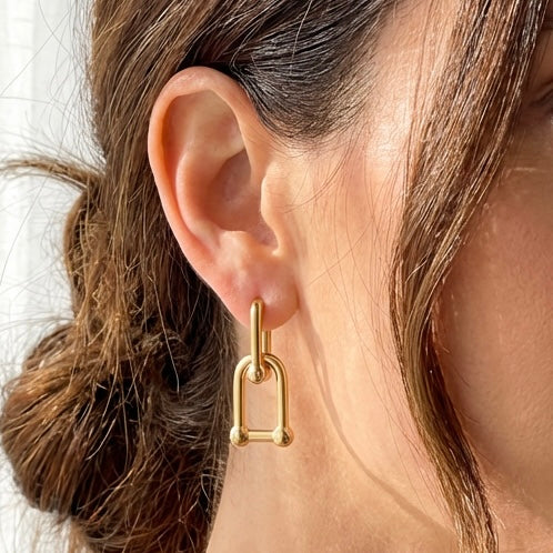 Medium Link Earrings