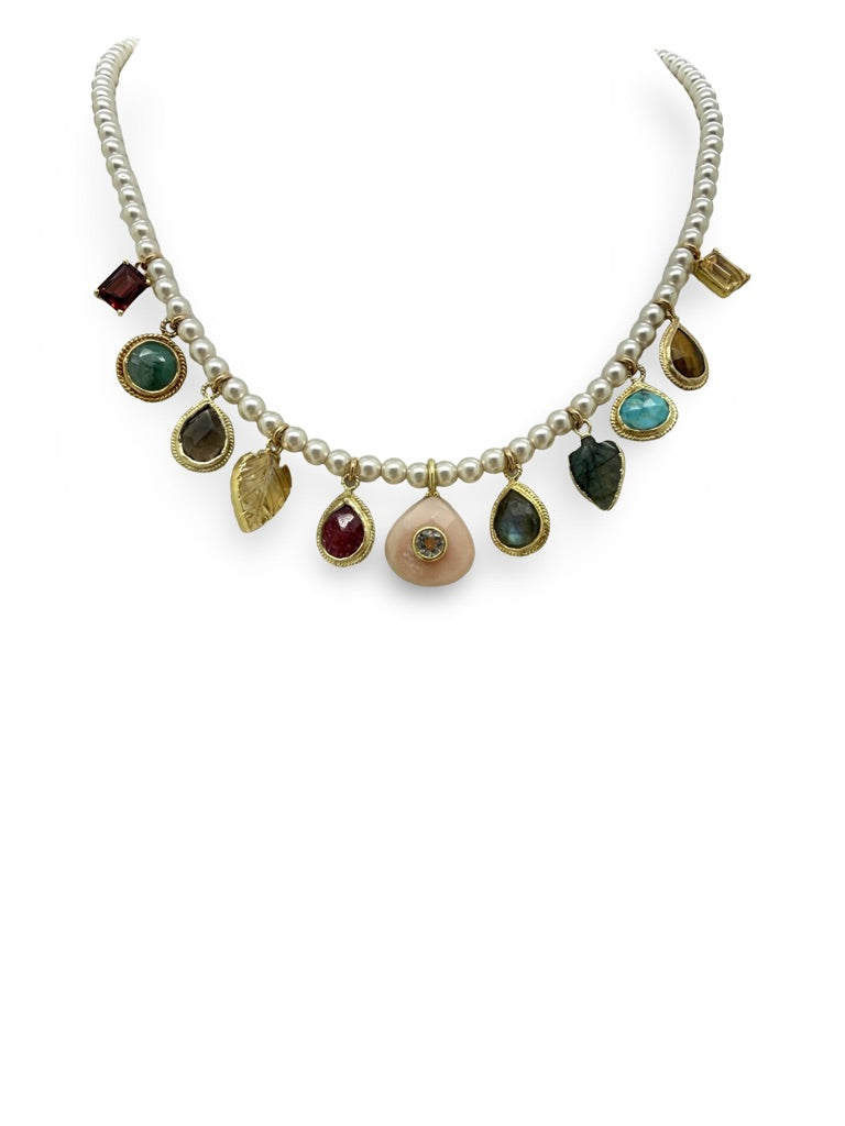 Heirloom Pearl Charm Necklace