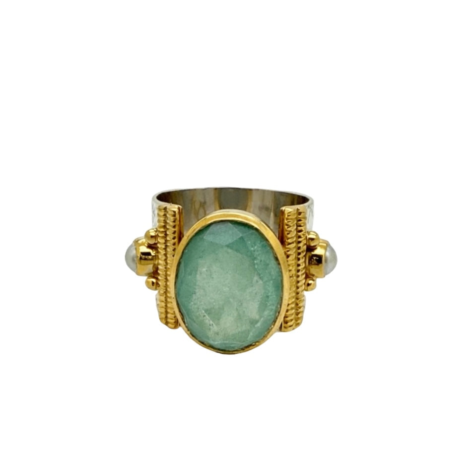 Aquamarine Vintage Inspired Ring