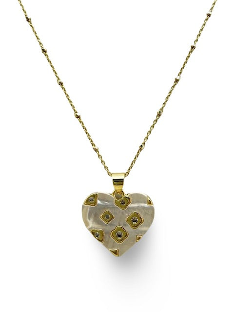 CZ Heart Necklace That Dazzles