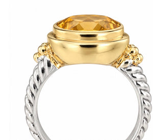 Citrine Statement Ring