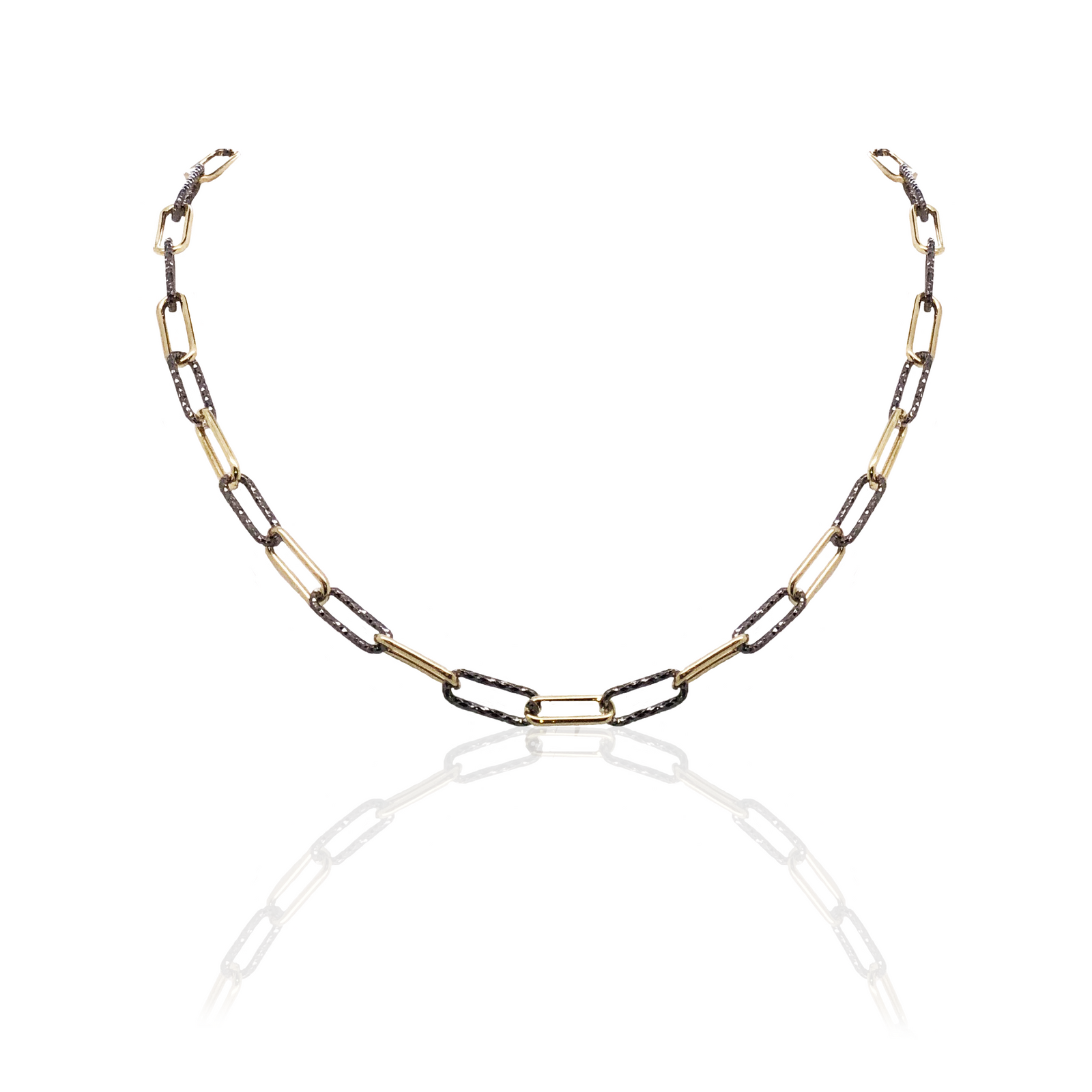 Mixed Metal Paperclip Chain