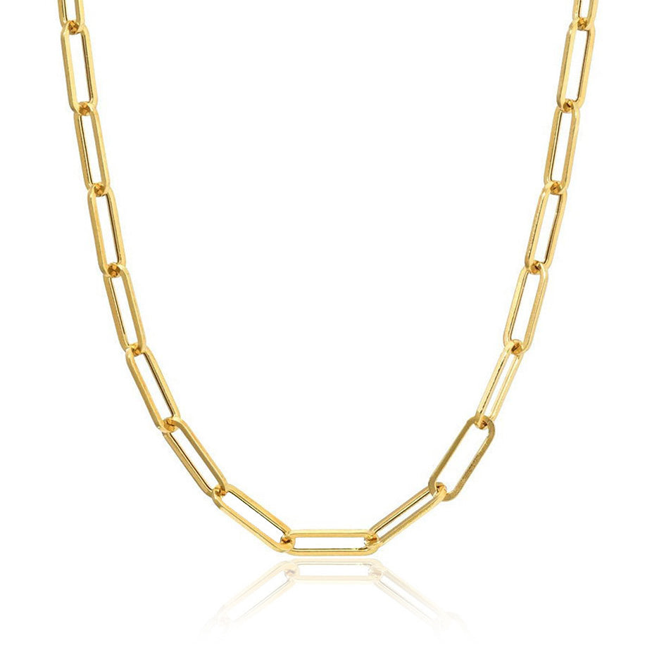 Paper Clip Chain -Medium Gold Filled
