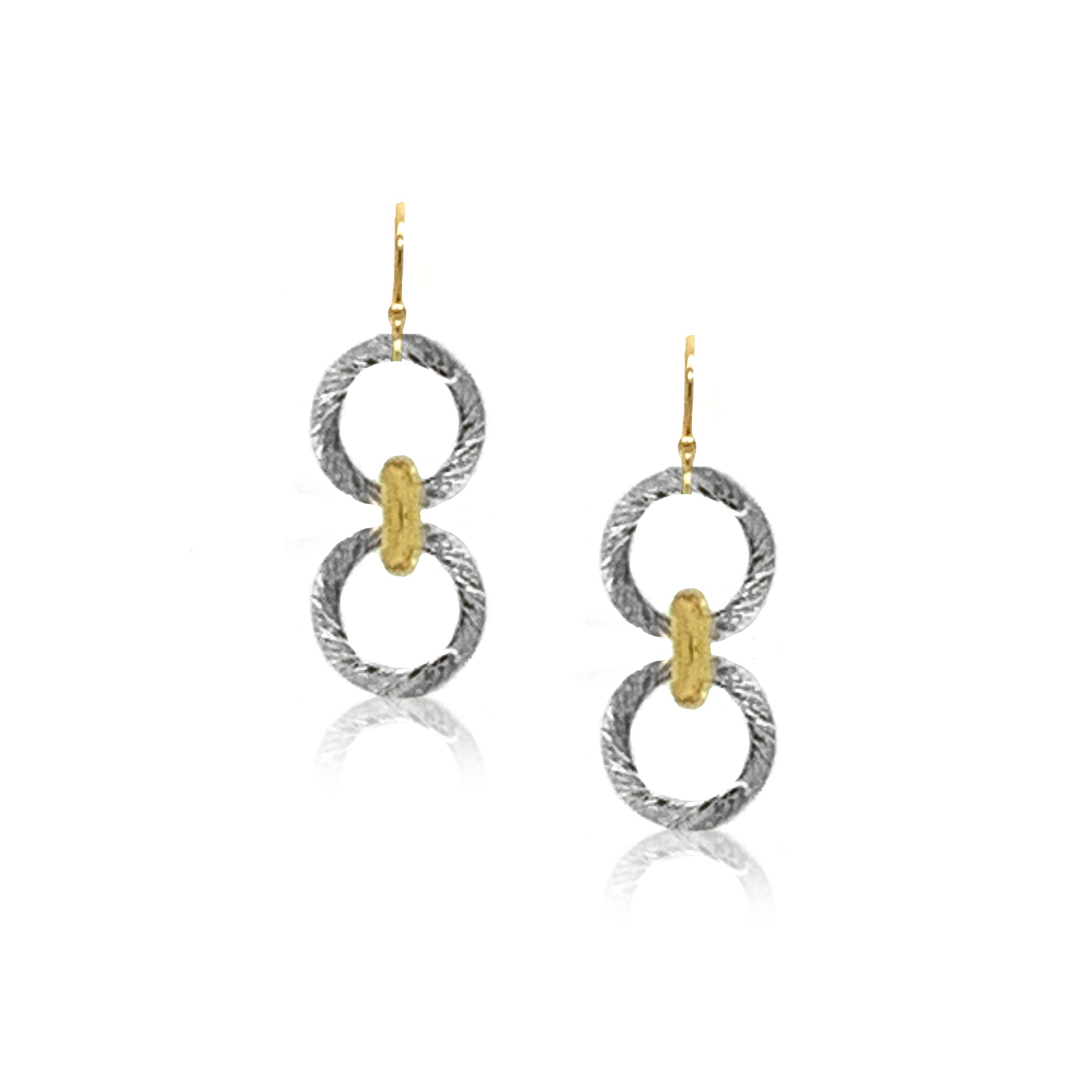 Small Connection Earring- Silver/Gold