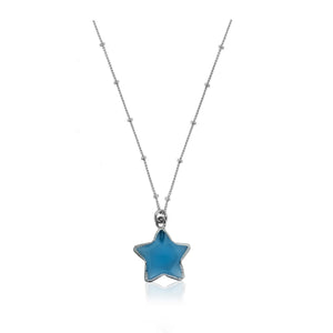 You Are A Star Necklace-Chalcedony Silver