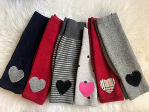 Wear Your Heart on Your Sleeve -Cashmere Fingerless Mittens