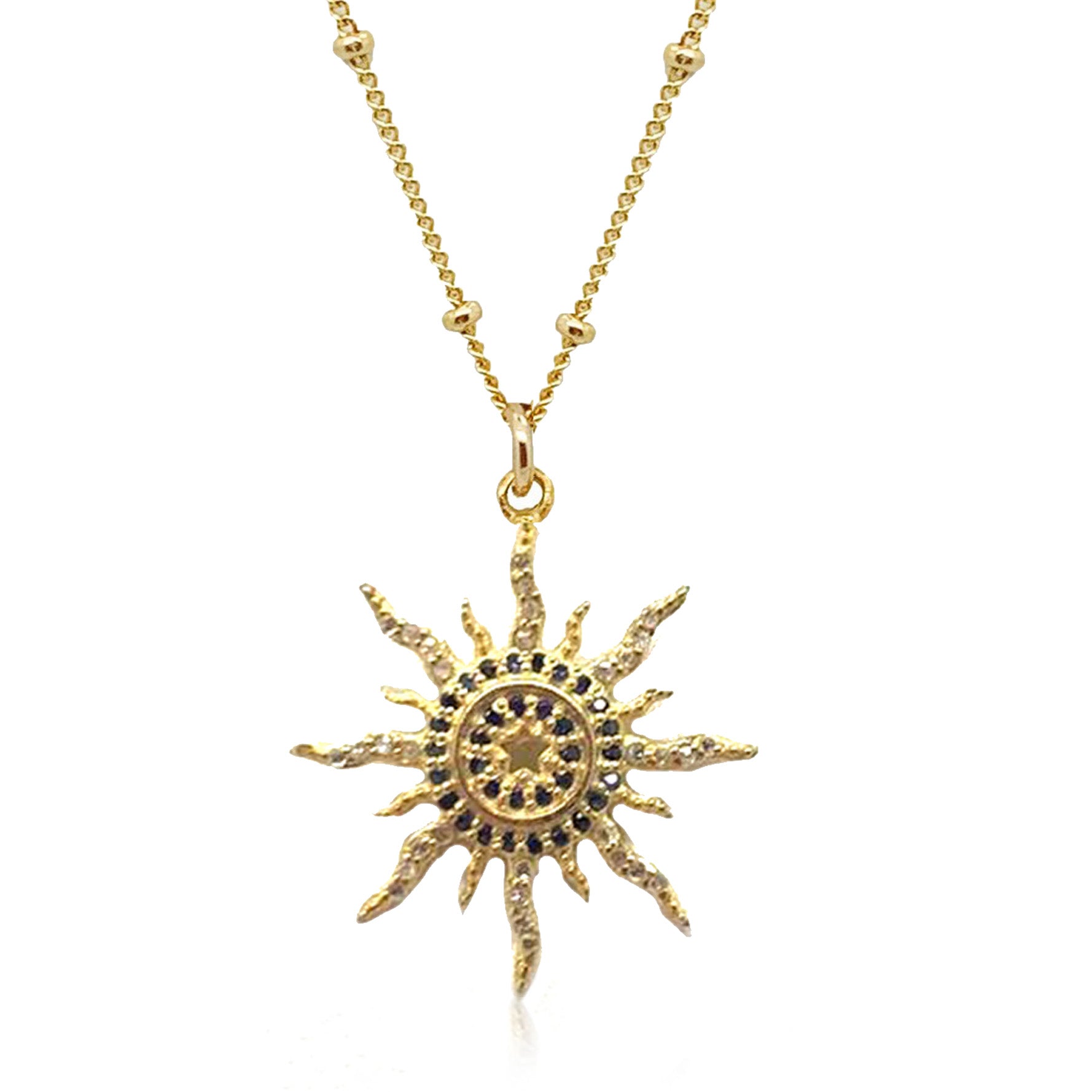 Le Vian Opal Sun Necklace 1/15 ct tw Diamonds 14K Honey Gold 18