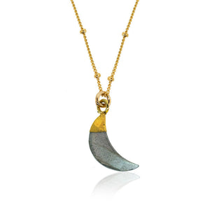 Labradorite Moon necklace