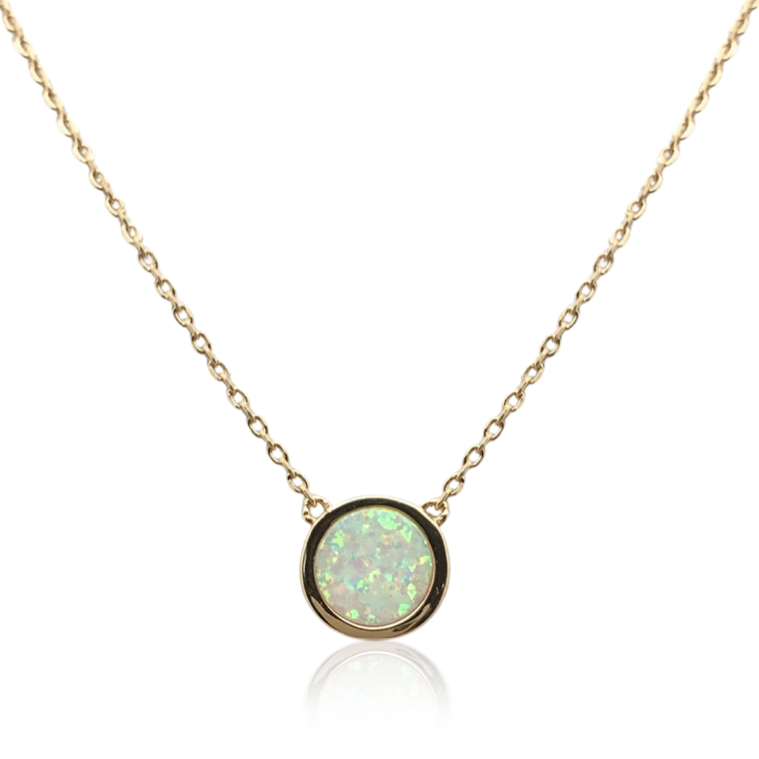 Opal and 2025 tourmaline necklace