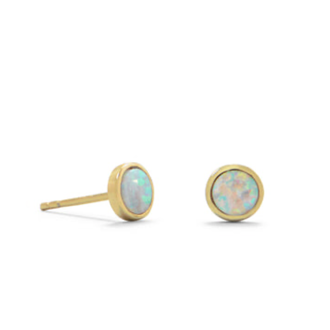 Opal Stud Earrings