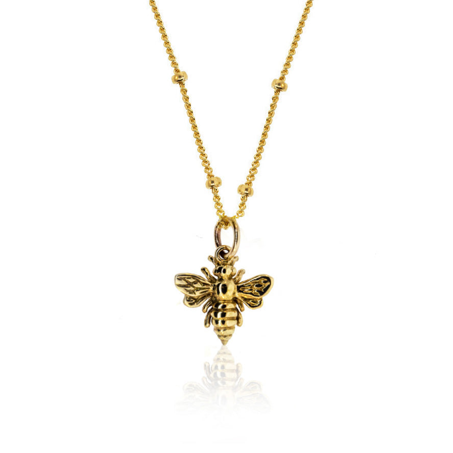 Shop For A Cause Bee Charm Necklace - Gold