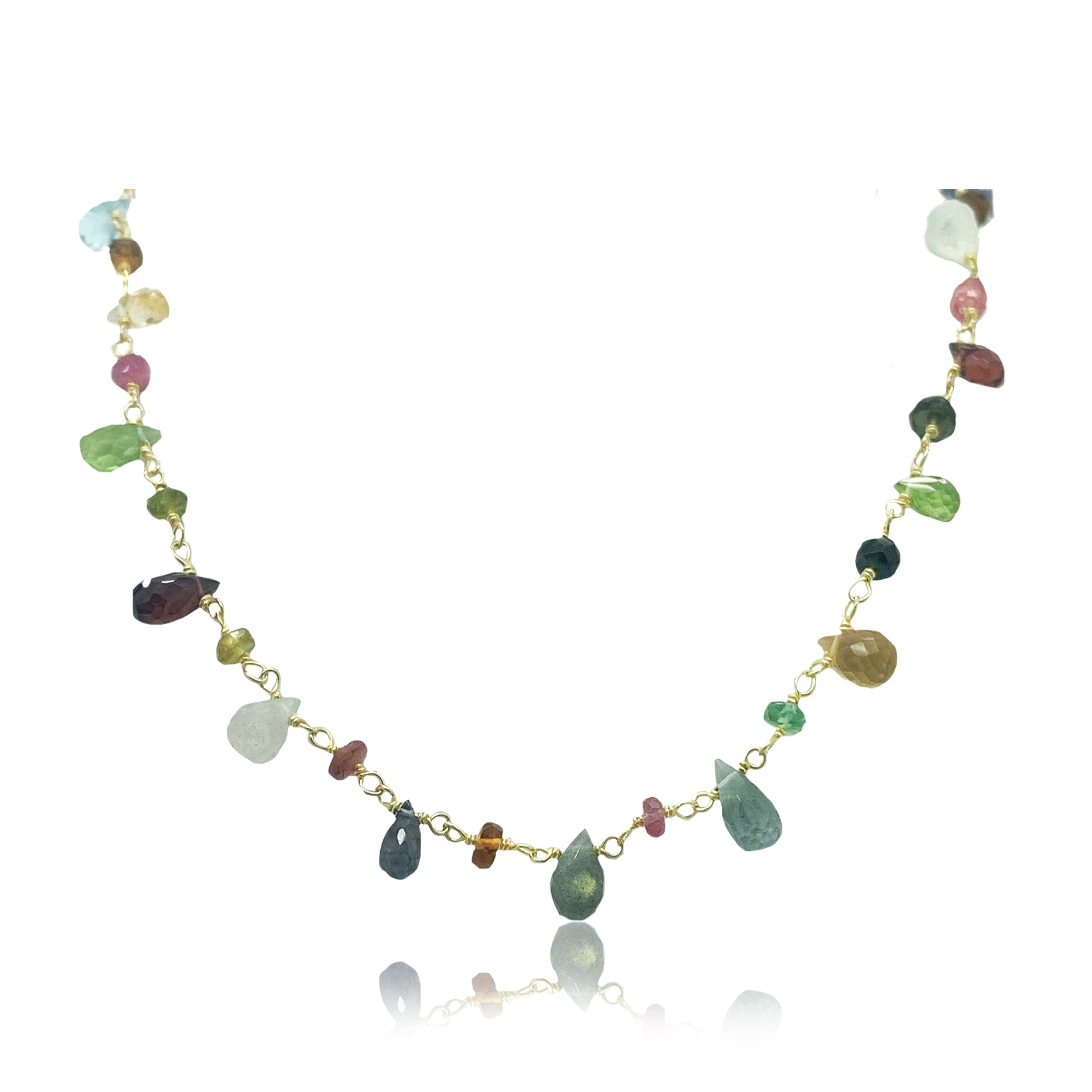 Multi Semi- Precious Gemstone Necklace