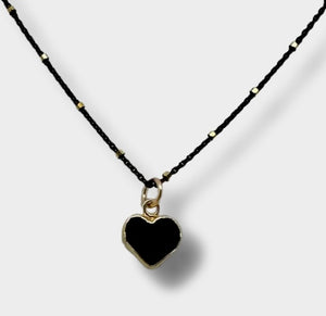 Moonstone Mini Heart Necklace
