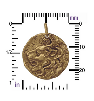 Brave Lion Coin Necklace